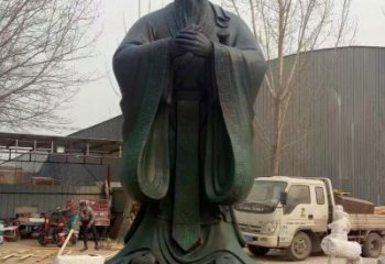 聊城青铜孔子雕塑，传承中华优秀文化