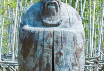聊城青铜孔子人像雕塑，真实还原历史智慧精神