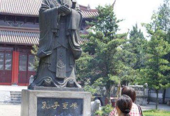 聊城中领雕塑推出精致青铜孔子雕塑，考究工艺，…