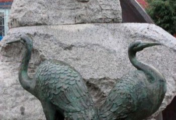 聊城青铜仙鹤公园动物雕塑--令人叹为观止的完美艺术品