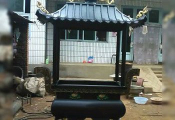 聊城中领雕塑精美全铜香炉古典雕塑