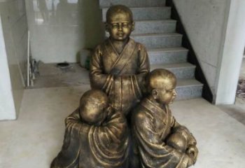 聊城中国领雕塑推出的金色佛祖三像是一件令人惊…