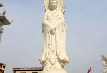 聊城中领雕塑：观音三面佛像雕塑