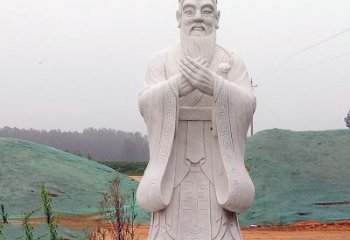 聊城中领雕塑：精致雕刻的少海公园孔子雕像