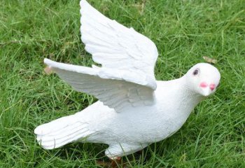 聊城象征和平的少女和平鸽雕塑