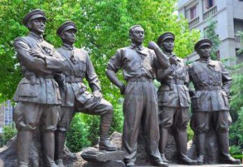 聊城名人元帅铜雕，让你永久记住他们