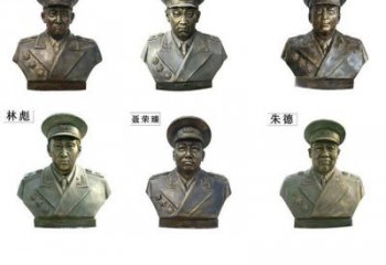 聊城近代名人铜雕头像雕塑