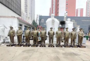 聊城英勇战士铜雕，荣耀永载史册