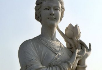 聊城汉白玉荷花雕塑，精致美丽无双！