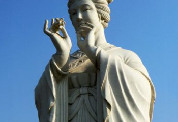 聊城精美绝伦的古代美女雕像