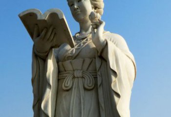 聊城十二花神之十一月山茶花王昭君汉白玉美女雕塑