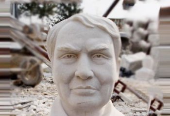聊城石雕爱迪生胸像雕塑