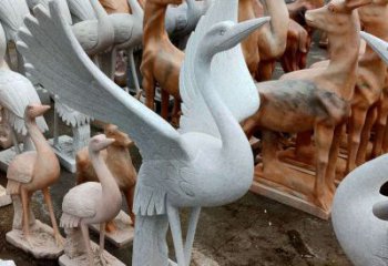 聊城丹顶鹤雕塑，令您汲取自然之美