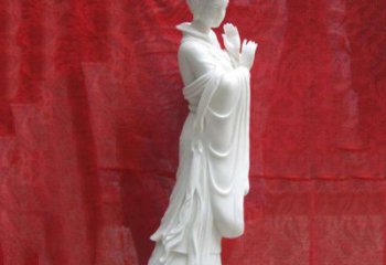 聊城精美无双的汉白玉貂蝉雕塑