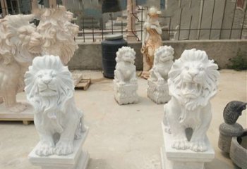聊城传承欧式历史的狮子雕塑