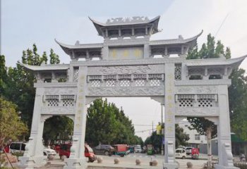 聊城石雕牌坊-人物雕塑定制
