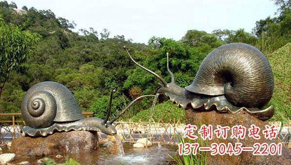 聊城蜗牛公园动物铜雕