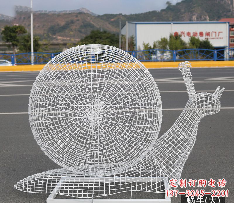 聊城蜗牛镂空不锈钢景观雕塑