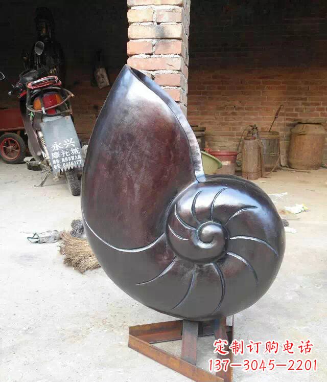 聊城蜗牛公园景观动物铜雕