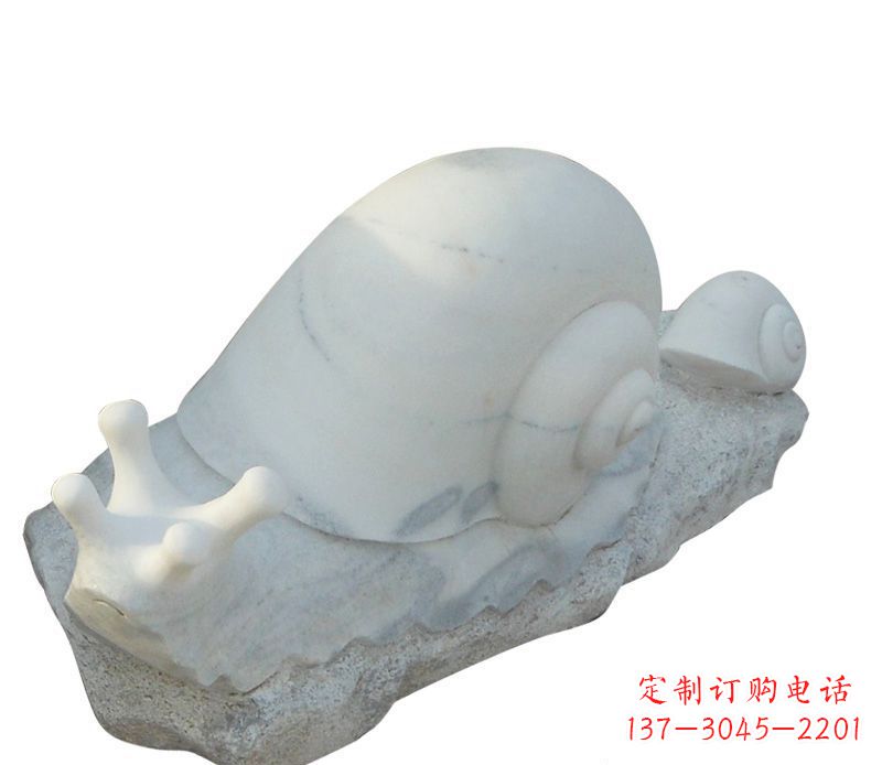 聊城蜗牛石雕公园动物摆件