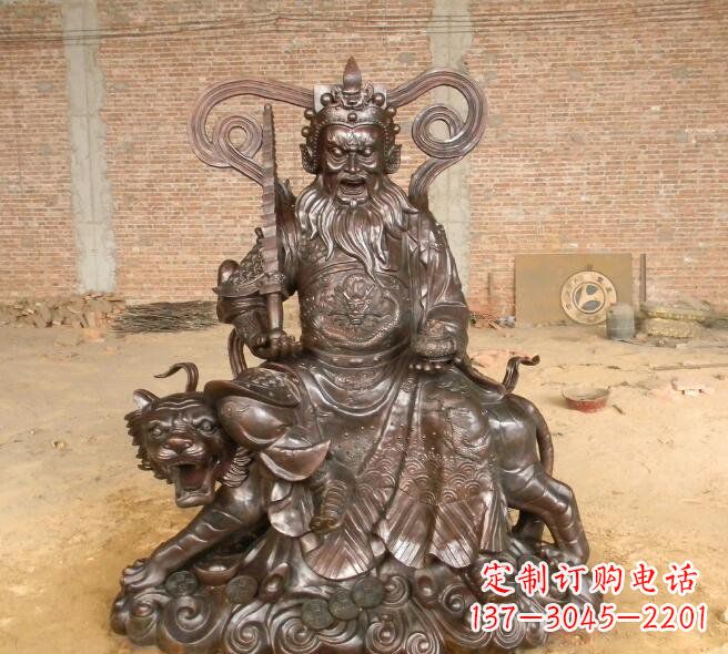 聊城武财神赵公明铜雕
