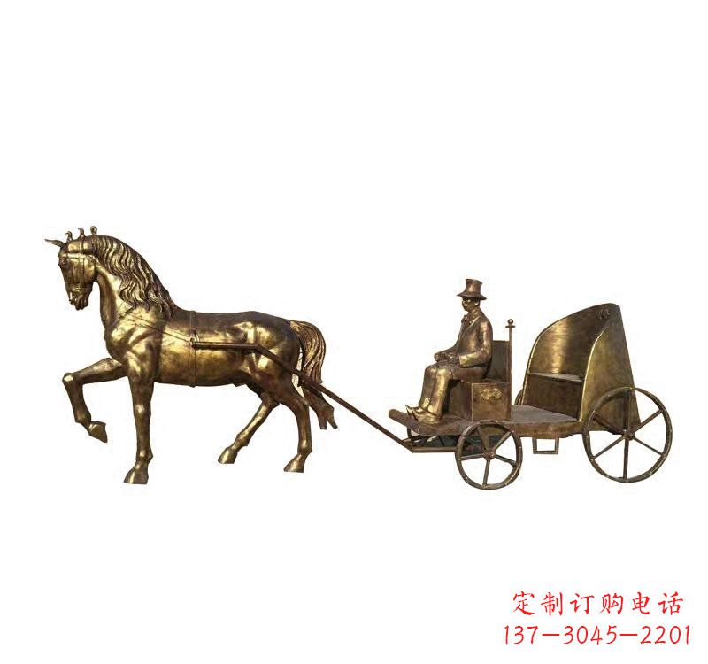 聊城西方马车铜雕