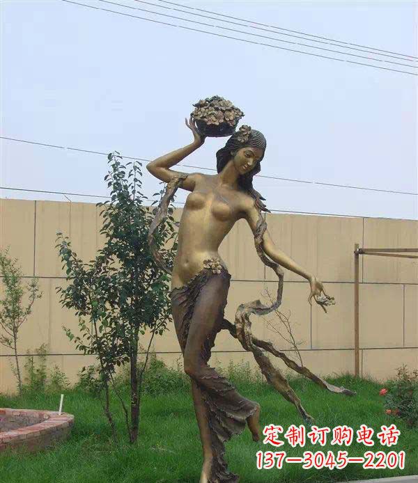 聊城西方美女公园人物铜雕