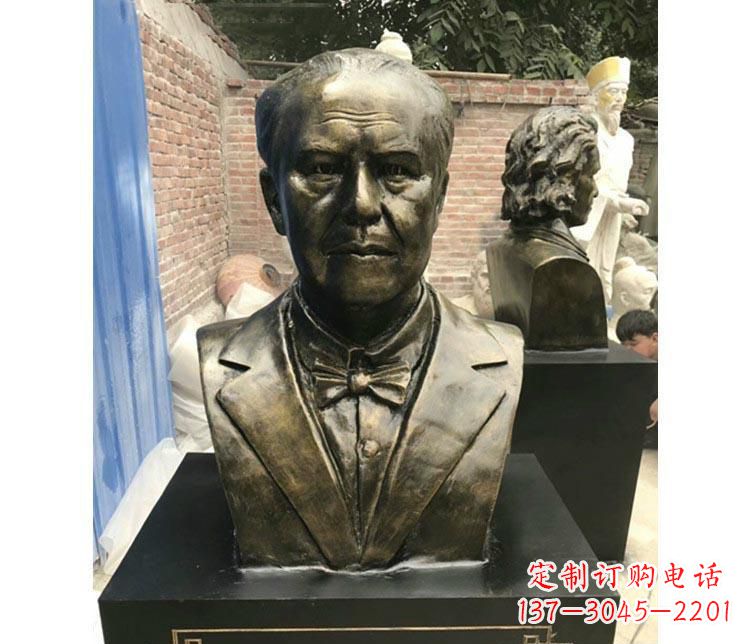 聊城西方名人爱迪生胸像铜雕