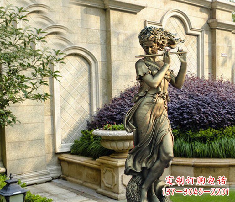 聊城西方女人别墅景观铜雕塑