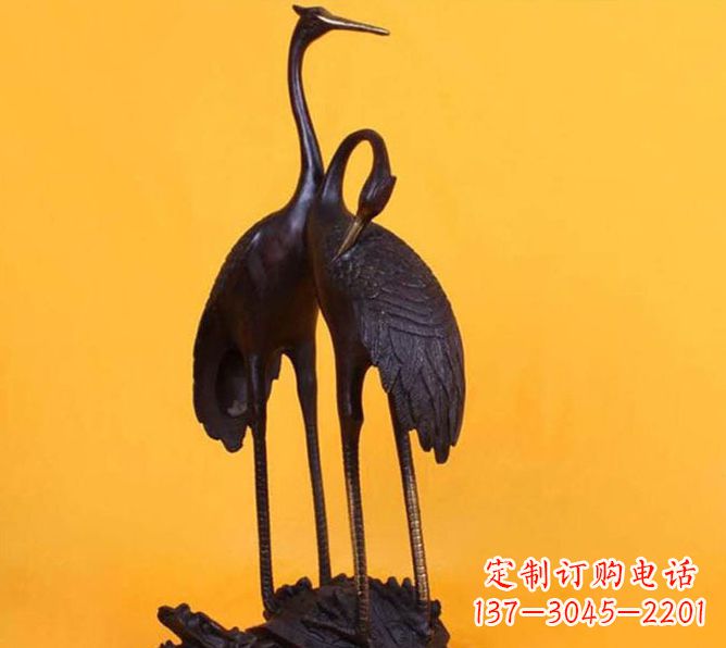 聊城仙鹤雕塑铜