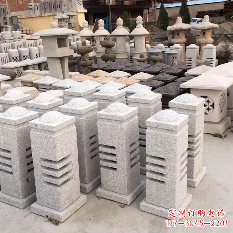 聊城现代简约石雕灯笼