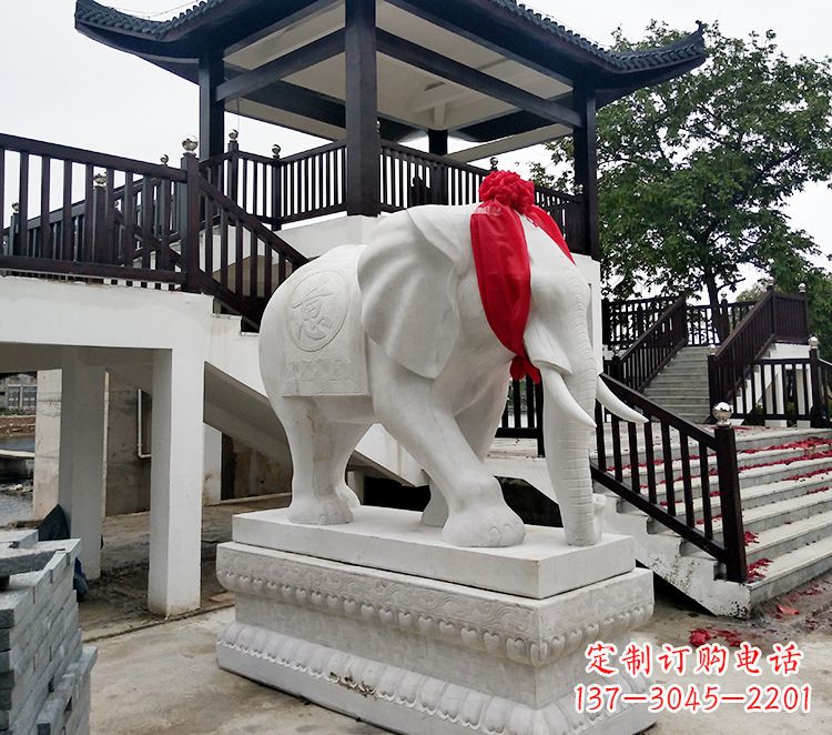 聊城小孩大象石雕