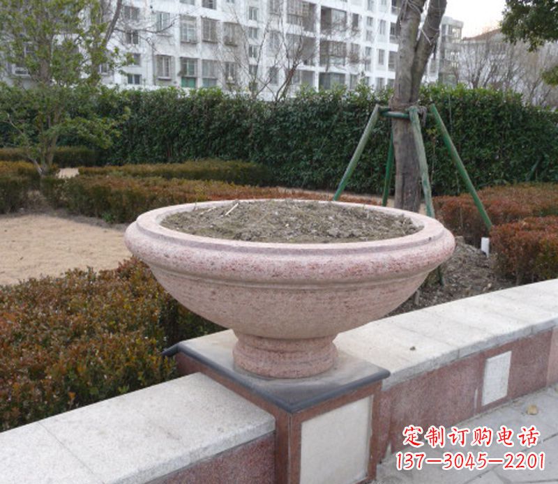 聊城小区花盆石雕