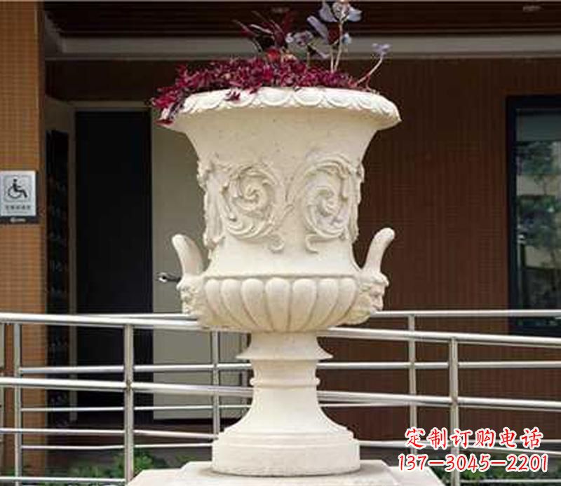 聊城小区花盆景观石雕