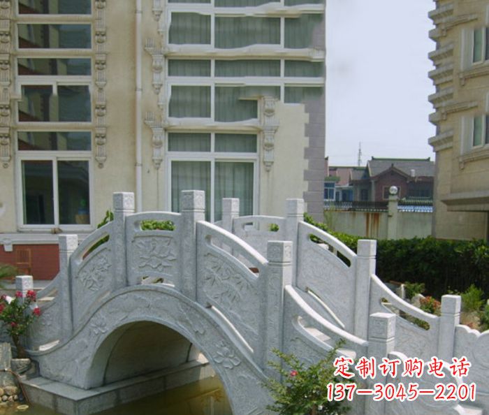 聊城小区景观大理石拱桥 (2)