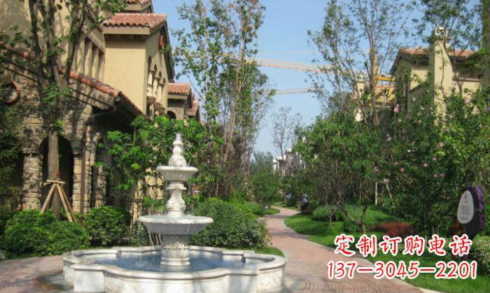 聊城小区景观大理石喷泉石雕 (5)