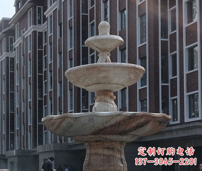 聊城小区景观大型喷泉石雕 (6)