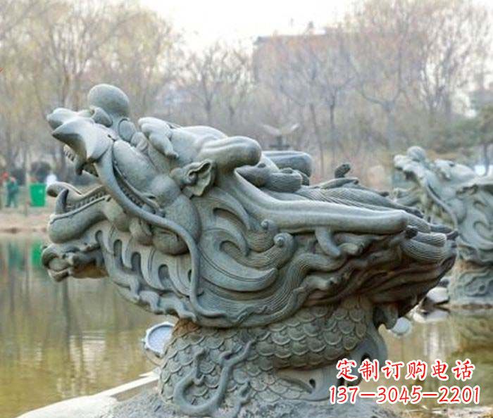 聊城小区景观龙头喷泉石雕