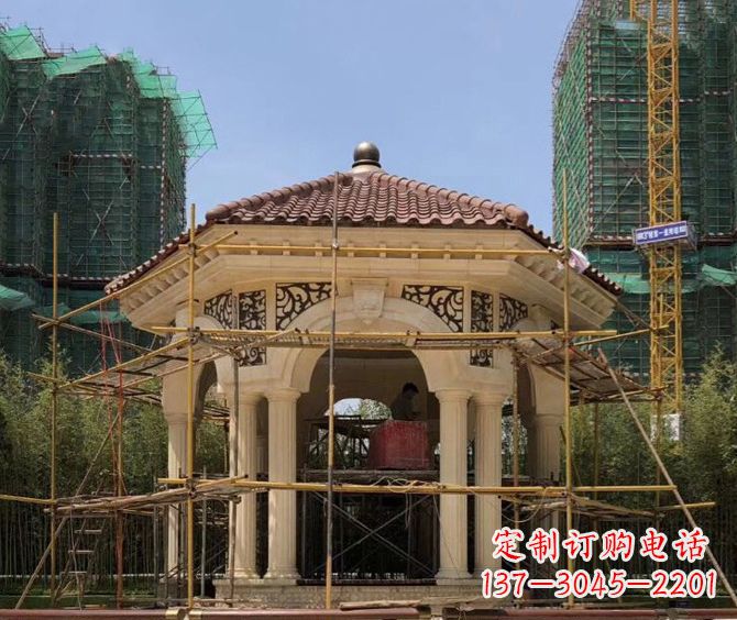 聊城小区景观欧式凉亭石雕