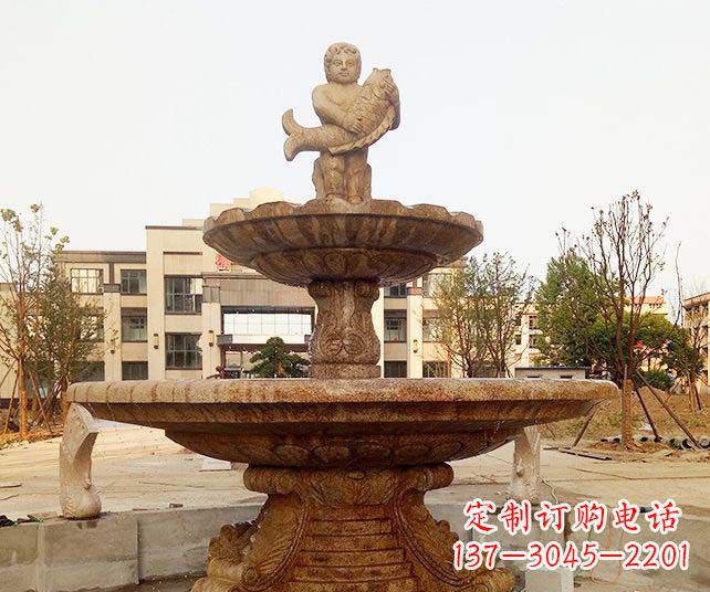 聊城小区景观欧式喷泉石雕