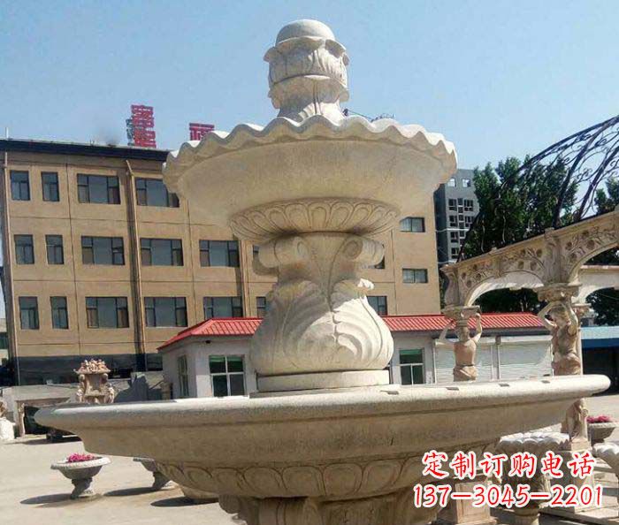 聊城小区景观砂岩大型喷泉石雕