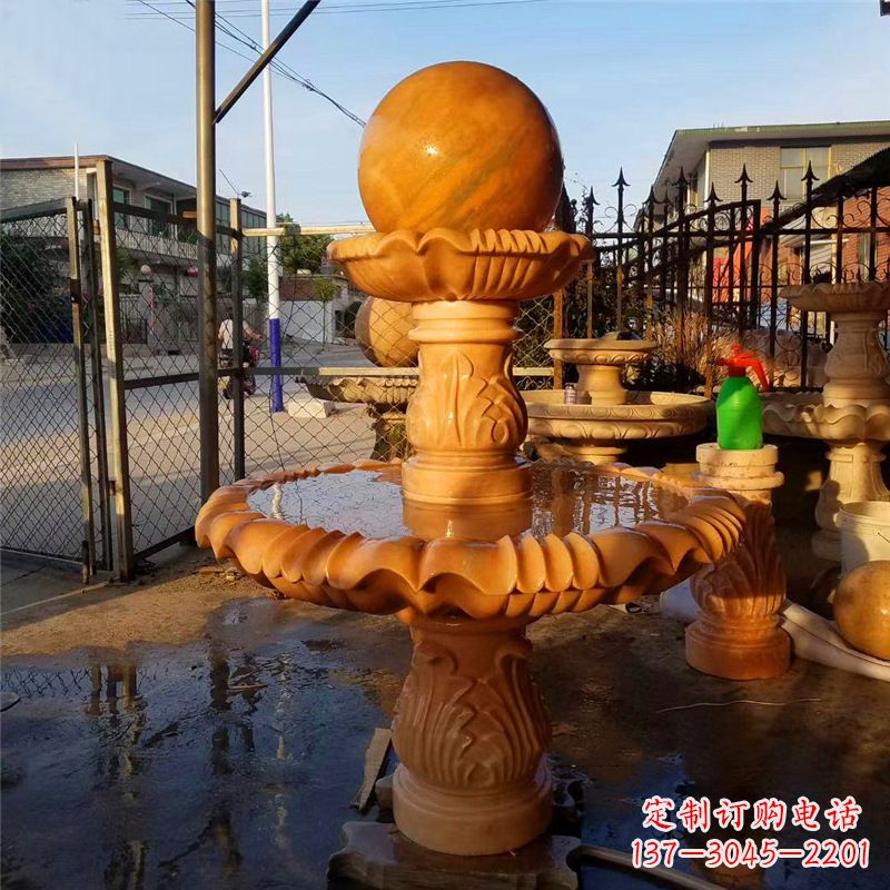 聊城小区石雕喷泉塔