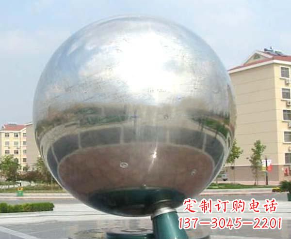 聊城校园不锈钢抽象地球仪雕塑