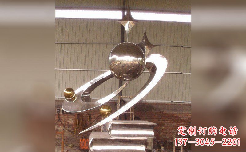 聊城校园不锈钢书籍雕塑
