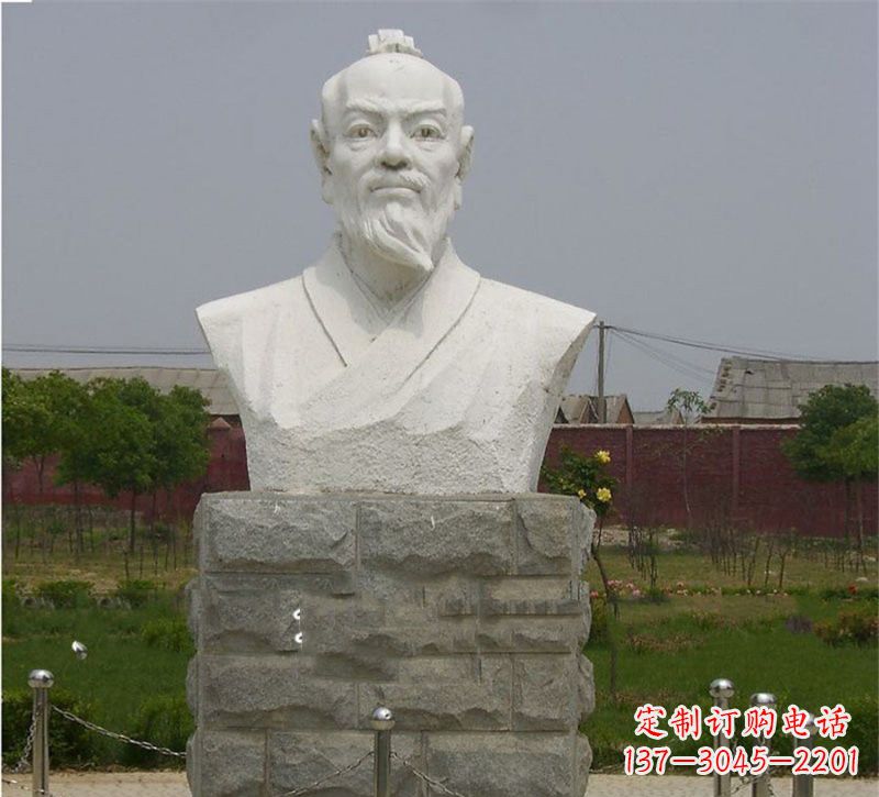 聊城校园大理石张衡雕塑