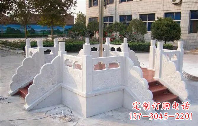 聊城校园汉白玉升旗台