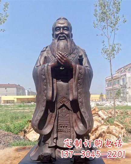 聊城校园孔子雕像 (2)