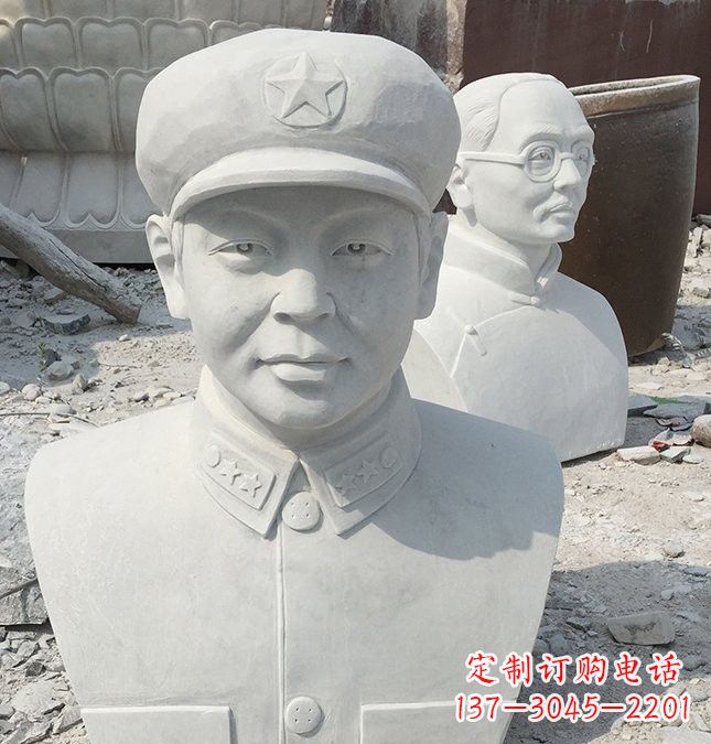 聊城校园雷锋头像石雕