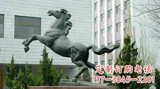 聊城校园龙马精神铜雕