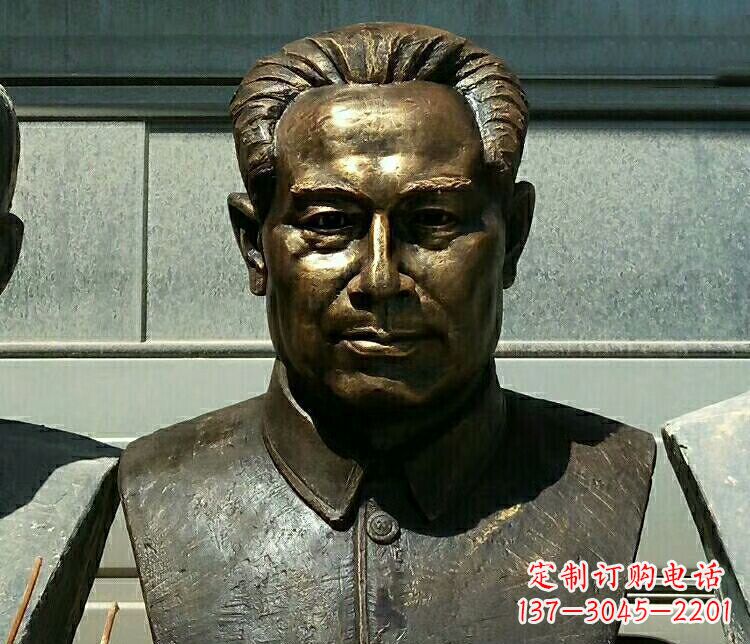 聊城校园周恩来胸像铜雕